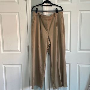Perfect Wide Leg Camel / Tan Trousers Loft
